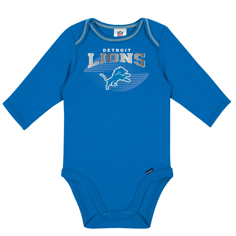 2-Pack Baby Boys Lions Long Sleeve Bodysuits