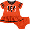 2-Piece Baby Girls Bengals Dress & Diaper Cover Set