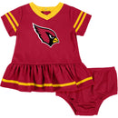 2-Piece Baby Girls Cardinals Dress & Diaper Cover Set