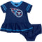 2-Piece Baby Girls Titans Dress & Diaper Cover Set