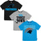 3-Pack Infant & Toddler Boys Panthers Short Sleeve Tees