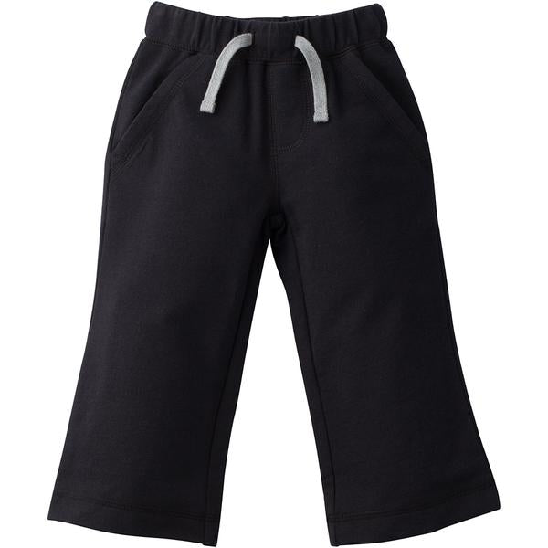 French Terry Infant and Toddler Boys Black Pants