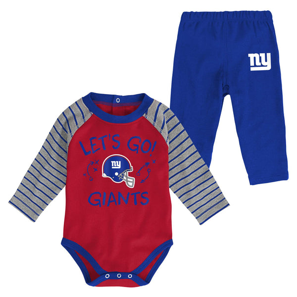 New York Giants Toddler Boys' Long Sleeve Logo Tee