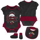 Heat Court Princess Creeper, Bib and Booties Set