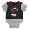 Miami Heat Referee Short Sleeve Baby Bodysuit