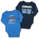 Chargers Baby "Win Big" Bodysuit 2-Pack