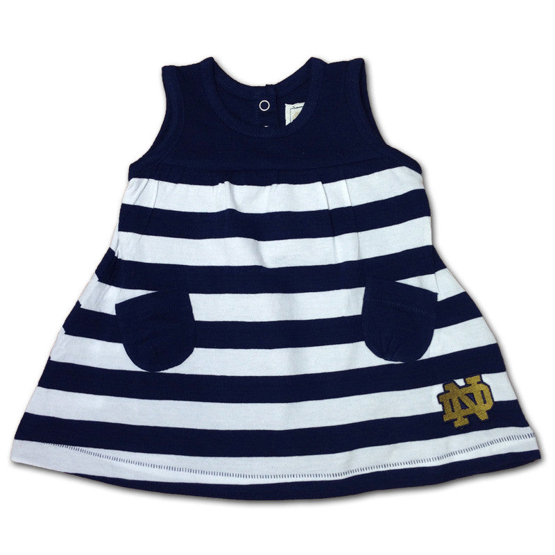 Notre Dame Stripes & Pockets Dress