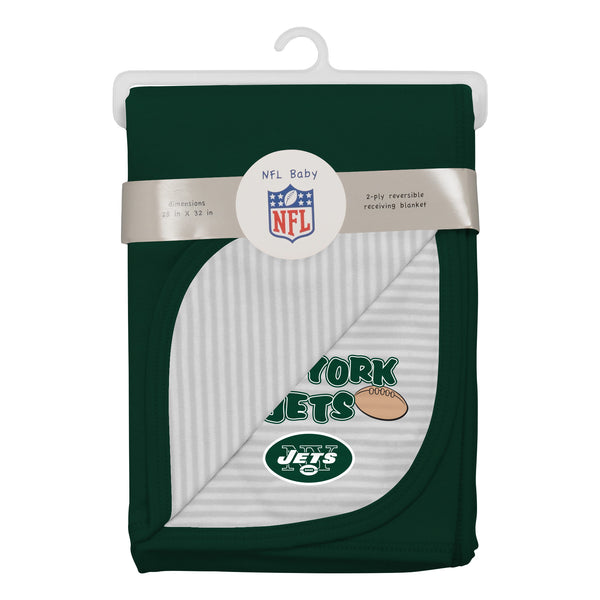 New York Jets NFL Newborn Baby Fleece Blanket & Hat Gift Set 