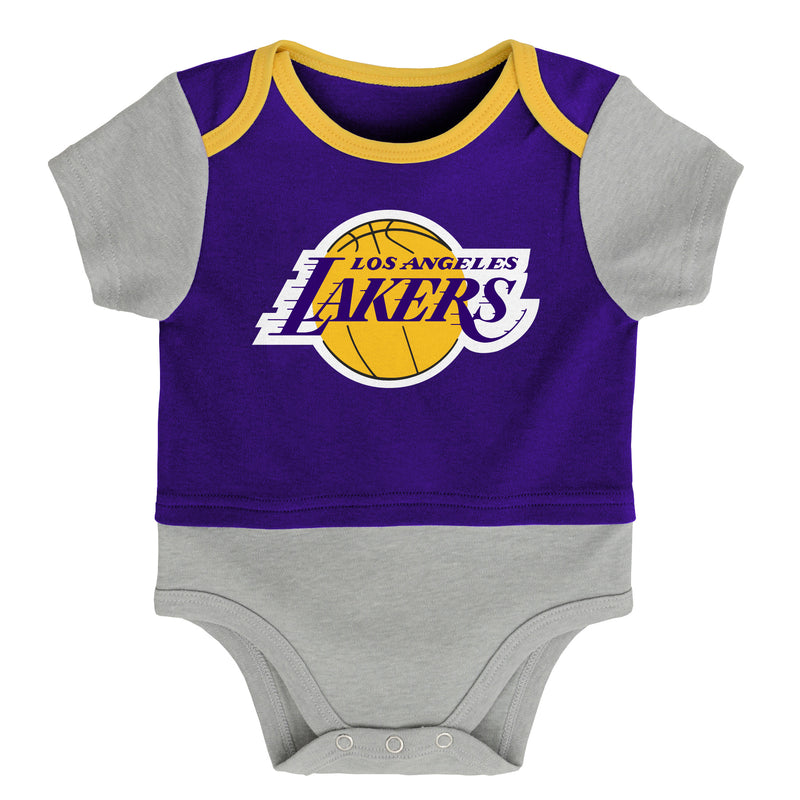 LA Lakers Referee Short Sleeve Baby Bodysuit