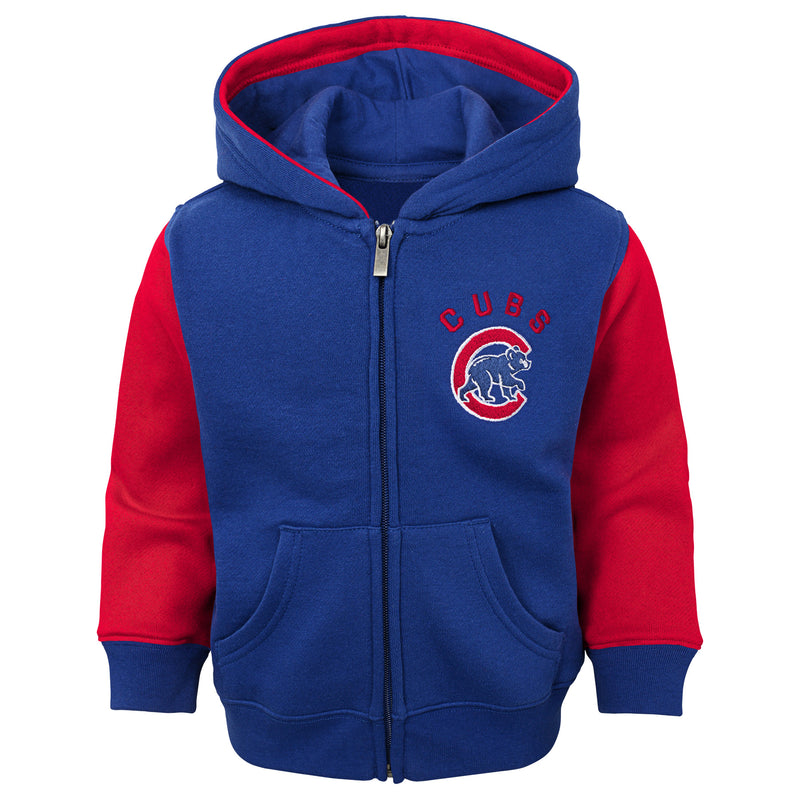 Cubs Kid Baseball Zip Up Hooded Jacket