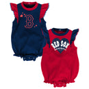 Red Sox Baseball Girl Ruffled Bodysuits