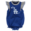 Dodgers Baseball Girl Ruffled Bodysuits