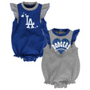 Dodgers Baseball Girl Ruffled Bodysuits