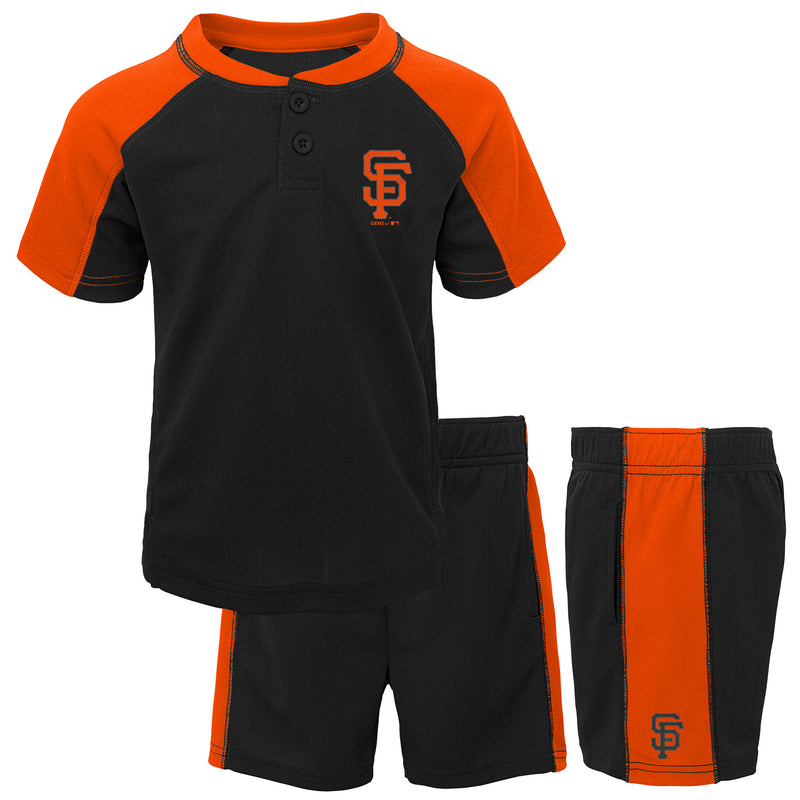 Giants Kid Baseball Shirt and Shorts Set