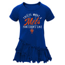 New York Mets Ruffled Tee Dress