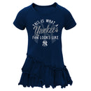 New York Yankees Ruffled Tee Dress