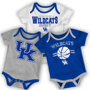 Kentucky Wildcats Basketball Onesie 3-Pack