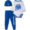 Los Angeles Rams 3 Piece Bodysuit, Cap and Footed Pant Set