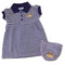 LSU Striped Polo Dress with Bloomers (0-3M Only)