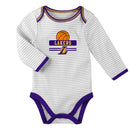 Baby Lakers Creeper, Bib and Pant Set