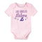 Lakers Baby Girl 3 Pack Short Sleeve Bodysuits