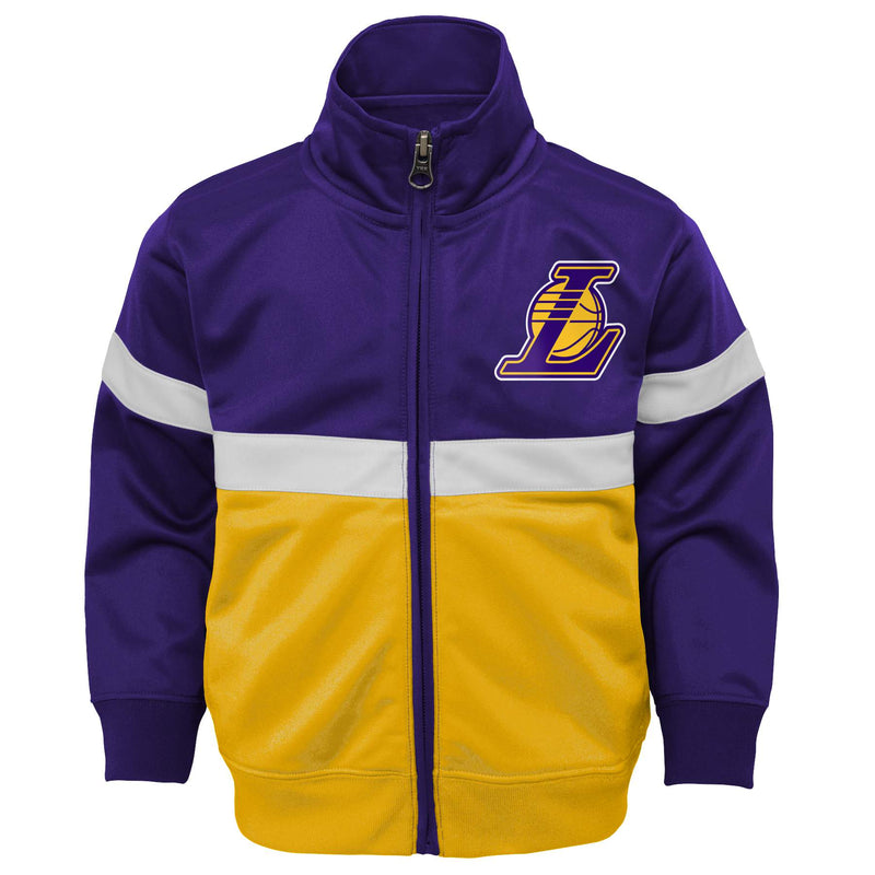Preschool Purple Los Angeles Lakers Shot Caller - Full-Zip Hoodie & Pants  Set