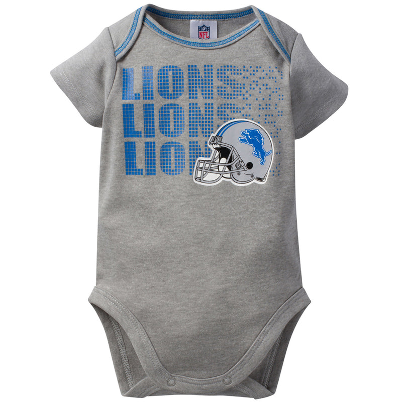 Lions Baby 3 Pack Short Sleeve Onesies