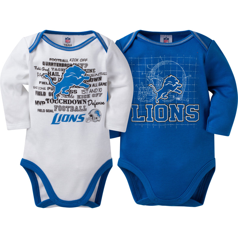 Lions Infant 3-Pack Logo Onesies