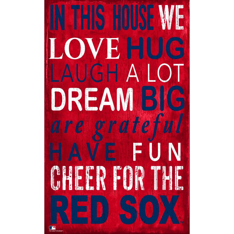 Red Sox In This House Wall Décor.