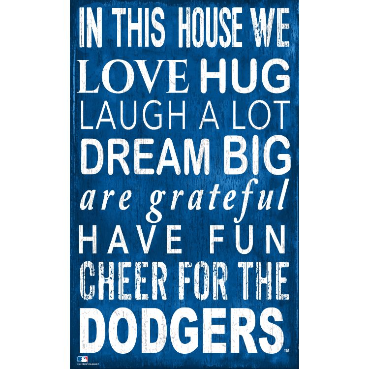 Dodgers In This House Wall Décor.