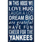 Yankees In This House Wall Décor.