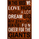 SF Giants In This House Wall Décor.