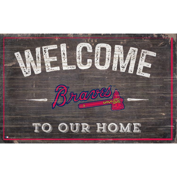 Braves Welcome to Our Home Wall Décor.