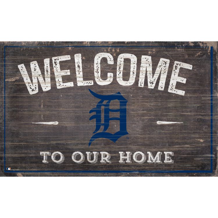 Detroit Tigers Welcome to Our Home Wall Décor.