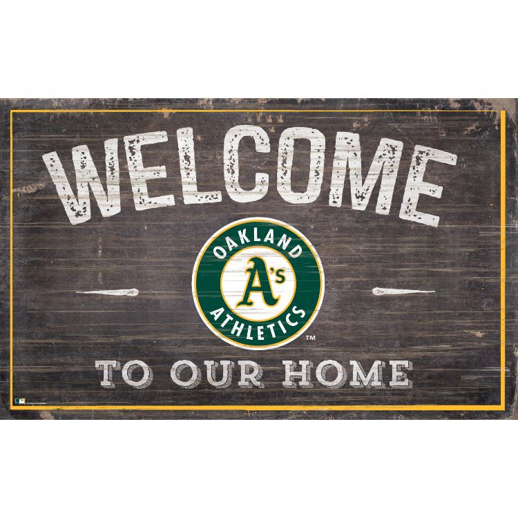 Oakland A's Welcome to Our Home Wall Décor.
