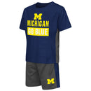 Michigan Active Shirt and Shorts Set