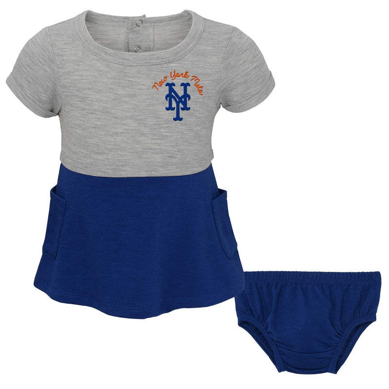Mets Team Babydoll Shirt and Diaper Cover Set
