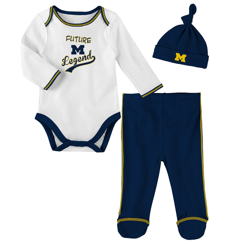 Michigan Wolverines Future Legend 3 Piece Outfit