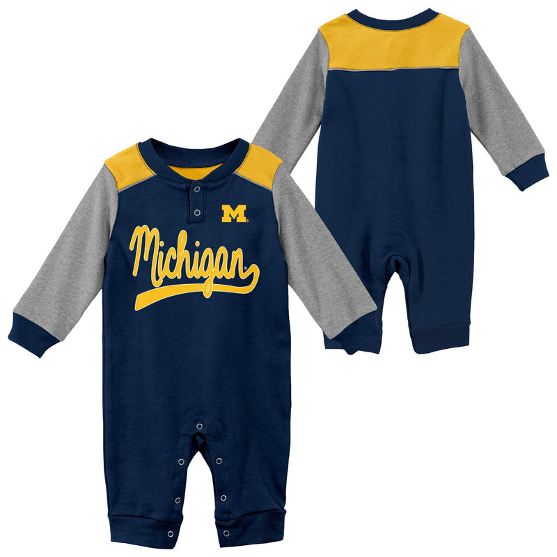 Michigan Game Time Long Sleeve Coverall