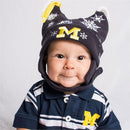 Michigan Infant Snow Fleece Hat
