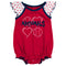 Nationals Baby Girl Hearts Duo Bodysuit Set