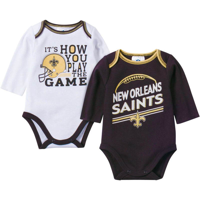 Baby Saints Fan Long Sleeve Onesie 2 Pack