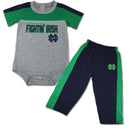 Fighting Irish Fan Playtime Creeper & Pants Outfit