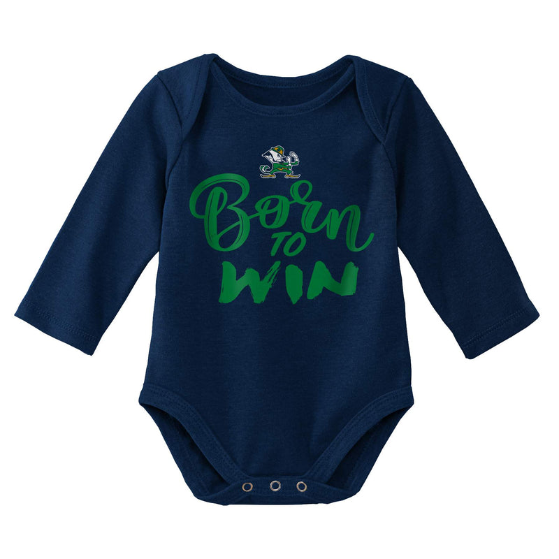 Notre Dame Long Sleeve Bodysuit Set