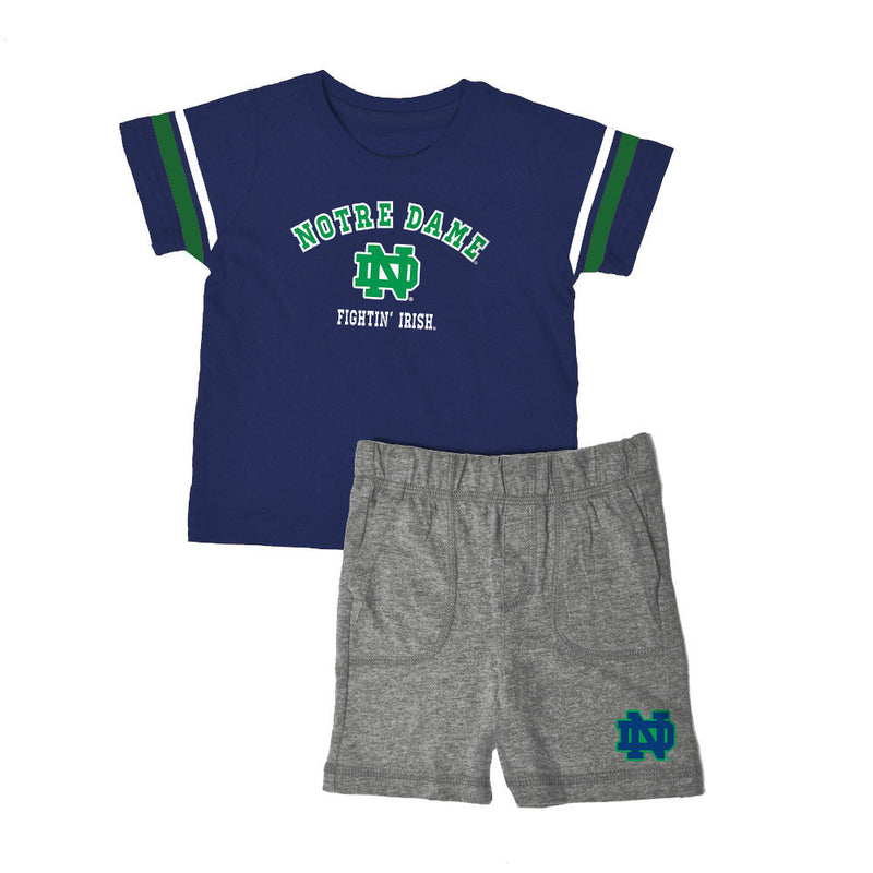 Notre Dame Knit Tee Shirt and Shorts