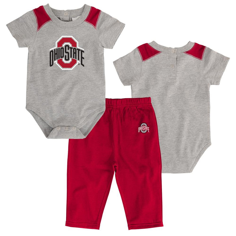 Ohio State Short Sleeved Onesie & Pants Outfit
