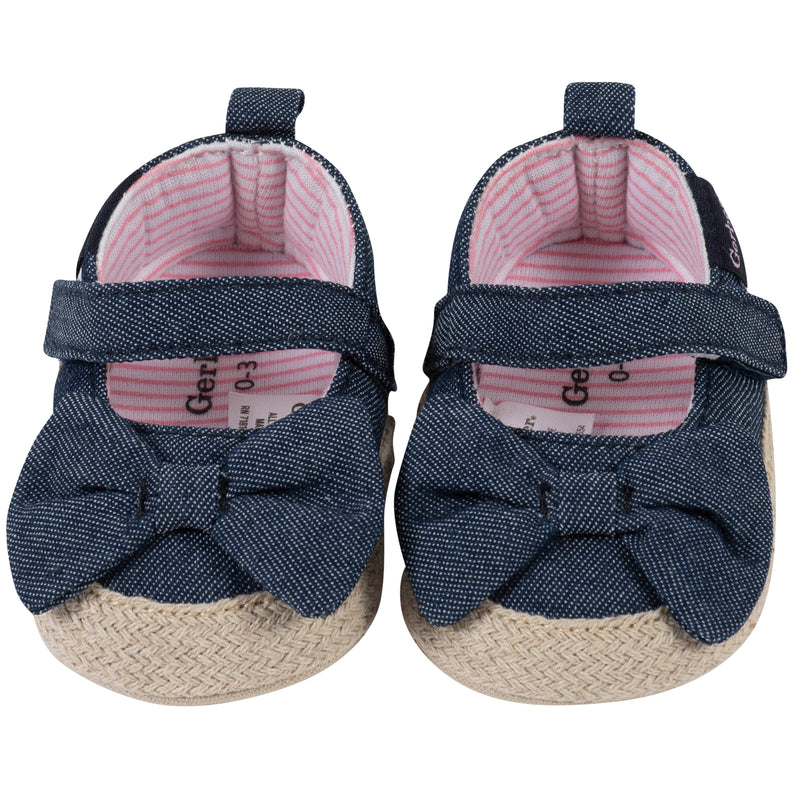 Baby Girls' Navy Chambray Shoes
