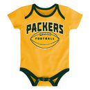 Packers Little Kicker Bodysuit 3-Pack
