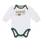 Green Bay Packers Baby Girl Long Sleeve Bodysuits