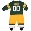Packers Baby Footed Footysuit